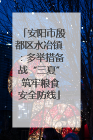 安阳市殷都区水冶镇：多举措备战“三夏” 筑牢粮食安全防线