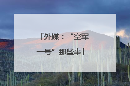 外媒：“空军一号”那些事
