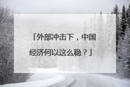 外部冲击下，中国经济何以这么稳？