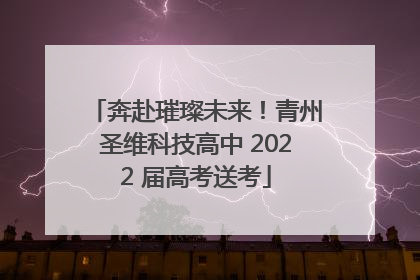 奔赴璀璨未来！青州圣维科技高中 2022 届高考送考