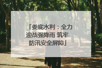 娄底水利：全力迎战强降雨 筑牢防汛安全屏障