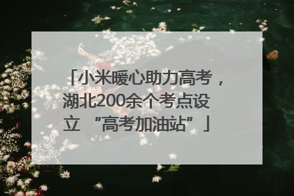 小米暖心助力高考，湖北200余个考点设立 “高考加油站”