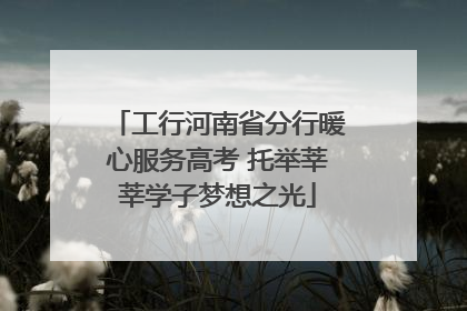 工行河南省分行暖心服务高考 托举莘莘学子梦想之光