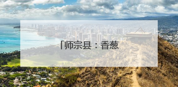 师宗县：香葱产业一路鲜
