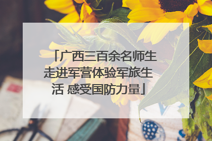 广西三百余名师生走进军营体验军旅生活 感受国防力量