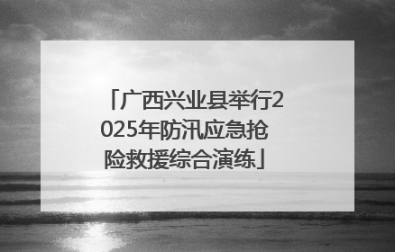广西兴业县举行2025年防汛应急抢险救援综合演练