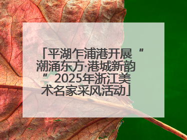 平湖乍浦港开展“潮涌东方·港城新韵”2025年浙江美术名家采风活动