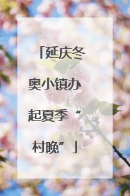 延庆冬奥小镇办起夏季“村晚”