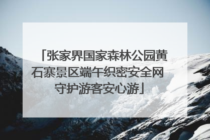 张家界国家森林公园黄石寨景区端午织密安全网 守护游客安心游