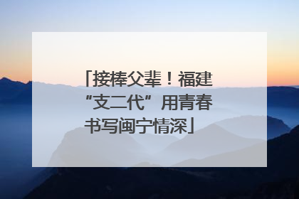 接棒父辈！福建“支二代”用青春书写闽宁情深