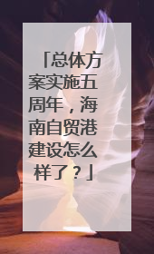 总体方案实施五周年，海南自贸港建设怎么样了？