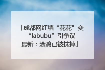 成都网红墙“花花”变“labubu”引争议 最新：涂鸦已被抹掉