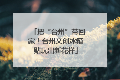 把“台州”带回家！台州文创冰箱贴玩出新花样