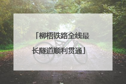 柳梧铁路全线最长隧道顺利贯通