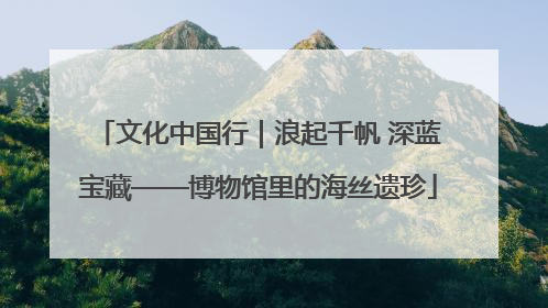 文化中国行｜浪起千帆 深蓝宝藏——博物馆里的海丝遗珍