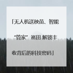 无人机送秧苗、智能“管家”巡田 解锁丰收背后的科技密码