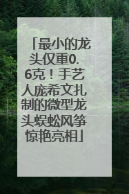 最小的龙头仅重0.6克！手艺人庞希文扎制的微型龙头蜈蚣风筝惊艳亮相