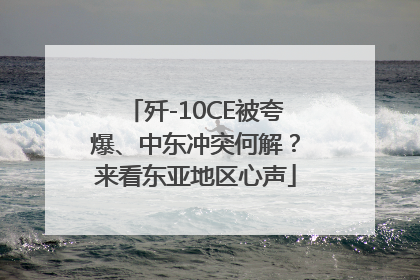 歼-10CE被夸爆、中东冲突何解？来看东亚地区心声