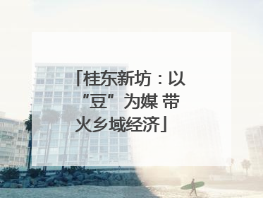 桂东新坊：以“豆”为媒 带火乡域经济