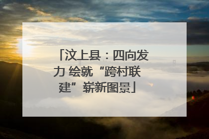 汶上县：四向发力 绘就“跨村联建”崭新图景