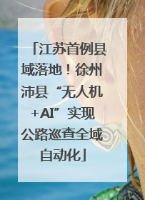 江苏首例县域落地！徐州沛县“无人机+AI”实现公路巡查全域自动化