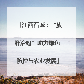江西石城：“放蜂治蚜”助力绿色防控与农业发展