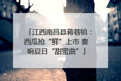江西南昌县蒋巷镇：西瓜抢“鲜”上市 奏响夏日“甜蜜曲”