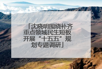 沈晓明围绕补齐重点领域民生短板开展“十五五”规划专题调研