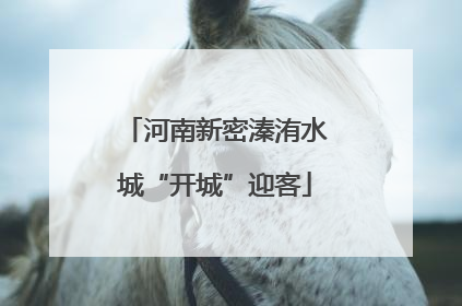河南新密溱洧水城“开城”迎客