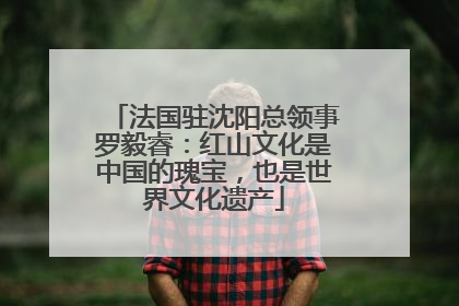 法国驻沈阳总领事罗毅睿：红山文化是中国的瑰宝，也是世界文化遗产