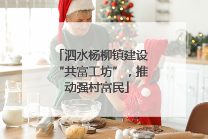 泗水杨柳镇建设“共富工坊”，推动强村富民