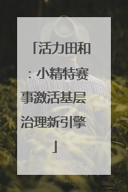 活力田和：小精特赛事激活基层治理新引擎