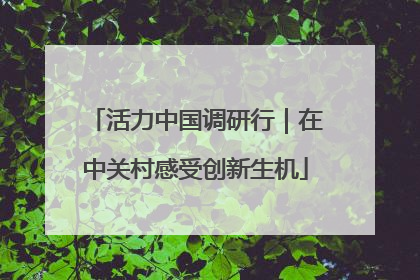 活力中国调研行｜在中关村感受创新生机
