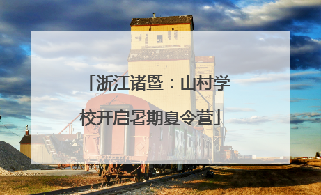 浙江诸暨：山村学校开启暑期夏令营