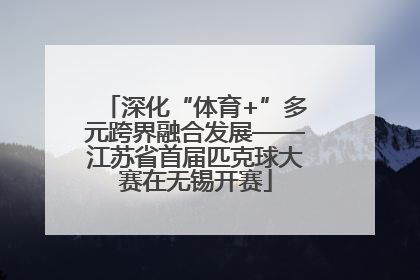 深化“体育+”多元跨界融合发展——江苏省首届匹克球大赛在无锡开赛