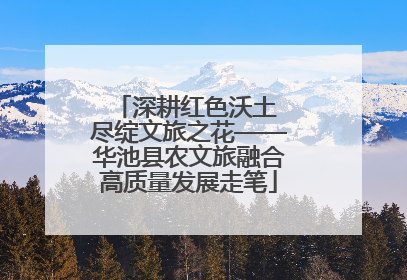 深耕红色沃土 尽绽文旅之花——华池县农文旅融合高质量发展走笔