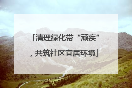 清理绿化带“顽疾”，共筑社区宜居环境
