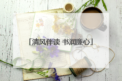 清风伴读 书润廉心