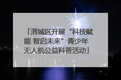 渭城区开展“科技赋能 智启未来”青少年无人机公益科普活动