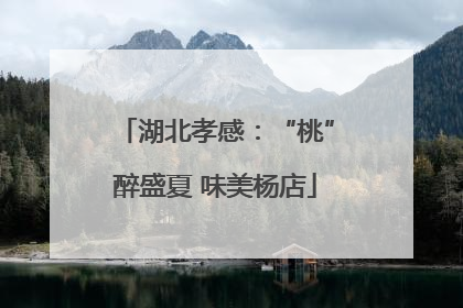 湖北孝感：“桃”醉盛夏 味美杨店