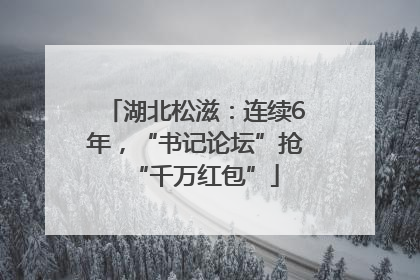 湖北松滋：连续6年，“书记论坛”抢“千万红包”