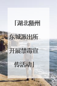 湖北随州东城派出所开展禁毒宣传活动