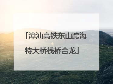 漳汕高铁东山跨海特大桥栈桥合龙