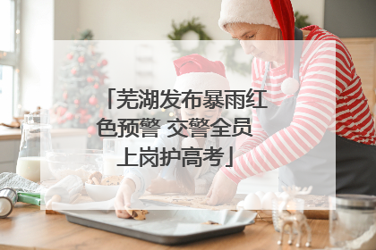 芜湖发布暴雨红色预警 交警全员上岗护高考