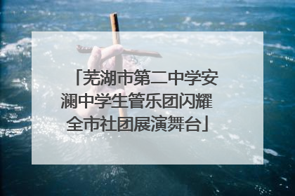 芜湖市第二中学安澜中学生管乐团闪耀全市社团展演舞台