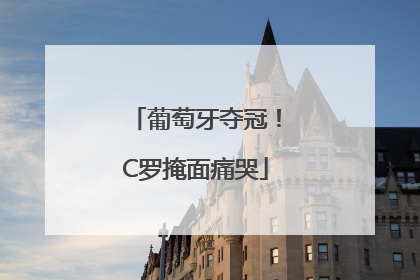 葡萄牙夺冠！C罗掩面痛哭