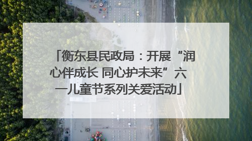 衡东县民政局：开展“润心伴成长 同心护未来”六一儿童节系列关爱活动