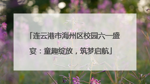 连云港市海州区校园六一盛宴：童趣绽放，筑梦启航