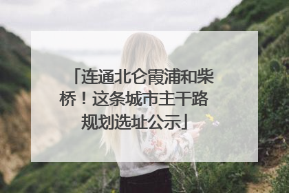 连通北仑霞浦和柴桥！这条城市主干路规划选址公示