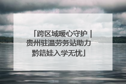 跨区域暖心守护｜贵州驻温劳务站助力黔籍娃入学无忧